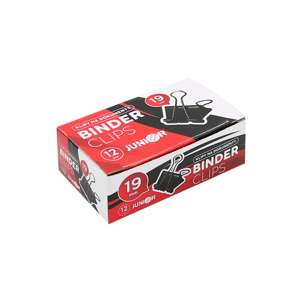 KLIP BINDER 19mm/12ks