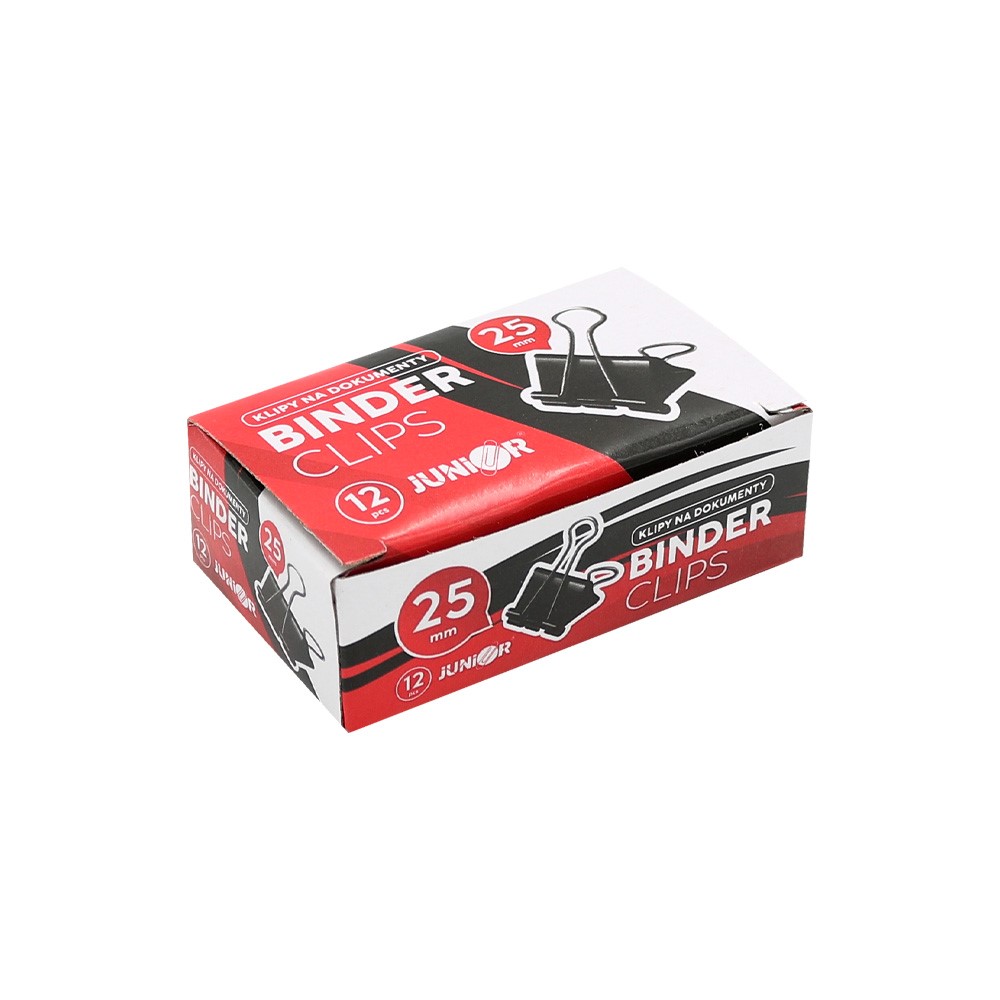 KLIP BINDER 25mm/12ks