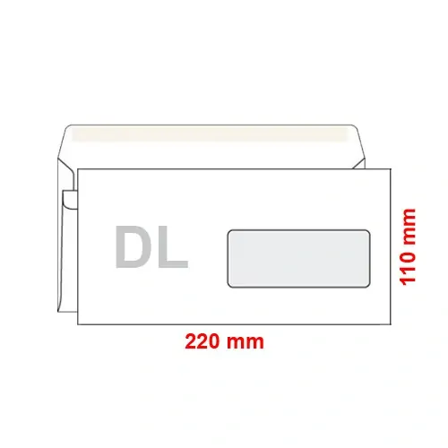 OBÁLKA S OKIENKOM DL/50 ks