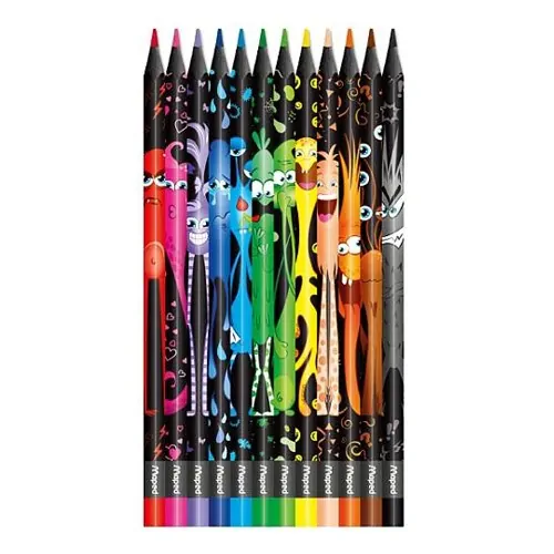 PASTELKY TROJHRANNÉ "COLOR'PEPS MONSTER"