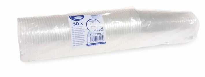 POHÁR PRIEHĽADNÝ 0,5L/50ks