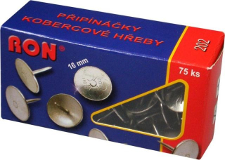 PRIPINÁČIKY KOBERCOVÉ 202/16mm/75ks
