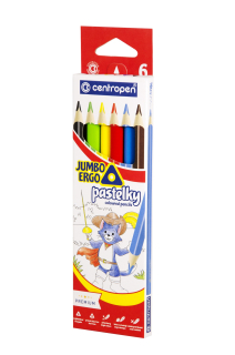 Trojuholníkové pastelky JUMBO 9522/6
