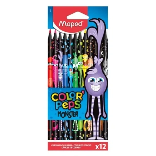 PASTELKY TROJHRANNÉ "COLOR'PEPS MONSTER"
