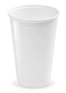 POHÁR BIELY 0,5L/50ks